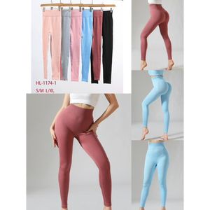 Legging de sport push up côtelé avec taille haute