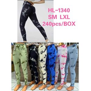 Legging de sport sculptant teinté Tie & Die à taille haute