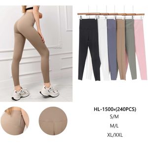 Legging sport unicolore doux et extensible à taille haute