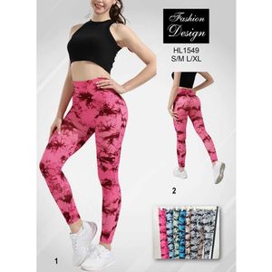 Legging de sport push up à taille haute  imprimé Tie & Die