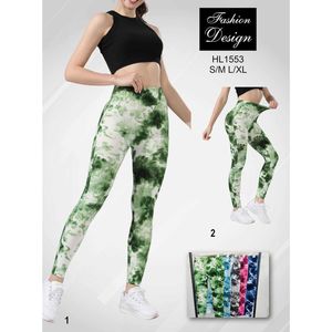 Legging sport taille haute motif Tie & Die  avec effet modelant push up