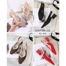 Escarpins slingback en maille avec petit talon grande taille 41-44