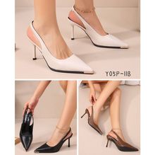 Escarpins de type slingback à bout pointu doré métallique taille 36-41