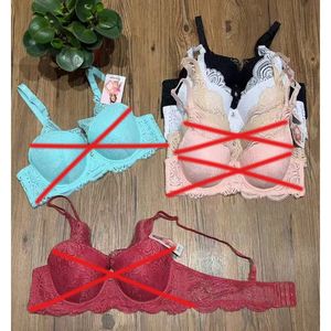 Soutien-gorge dentelle avec mousse et armatures à bonnet C - 2 coloris