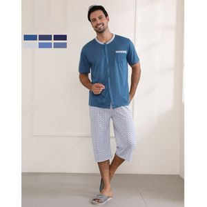 Ensembles homme en coton : t-shirt à manches courtes + short imprimé