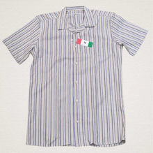 Chemise coupe regular en coton motif à rayures verticales fines