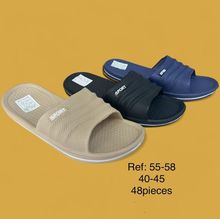 Mules slides à large bande texturée avec logo SPORT pour homme 40 à 45