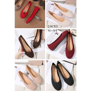 Ballerines en maille fine structurée avec un motif de grande taille 41-44