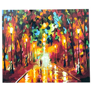 Kits de peinture par numéros 50x40 cm Reproduction de "Rainy evening" de Leonid Afremov