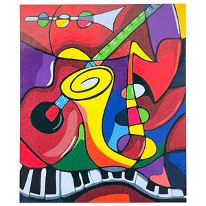 Peinture par numéros x Explosion musicale en couleurs