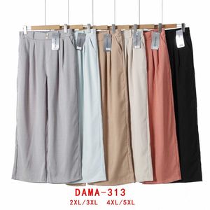 Pantalon palazzo coupe large et fluide pour femme grande taille