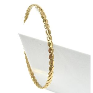 Bracelet Jonc à design torsadé en acier lot de 7 pièces