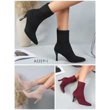 Bottines effet chaussette à bout pointu  avec talon aiguille taille 36 - 41