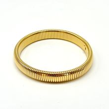 Bracelet en acier inoxydable doré à maillage fin imbriqué