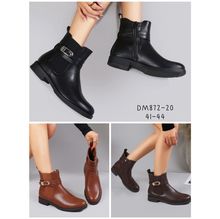 Bottines chelsea avec bride décorative et une boucle grande taille 41-44
