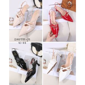 Escarpins slingback bout pointu et fines brides croisées grand taille 41-44