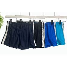 Shorts de bain homme unis à bandes latérales contrastantes