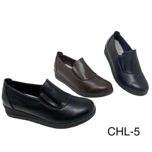 Mocassins compensés avec élastique d'aisance pour femme