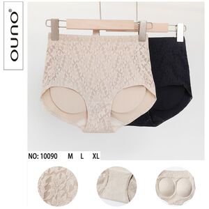 Culotte rembourrée taille haute OUNO en dentelle florale intégrale