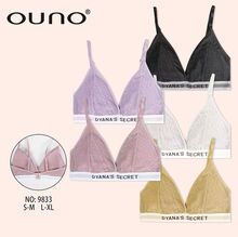 Brassière  en dentelle  à bande  logotée "DYANA'S SECRET" sous la poitrine