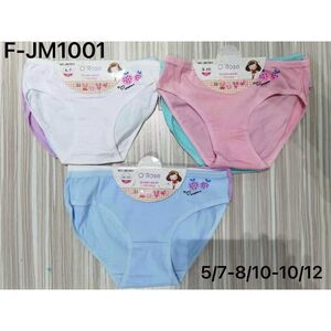 Culotte classique O'Rose pour fille avec broderie de fraises et de cœurs