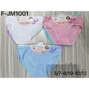 Culotte classique O'Rose pour fille avec broderie de fraises et de cœurs - 60 pièces