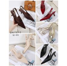 Escarpins de type slingback à bout pointu et petit talon fin grande taille 41 à 44