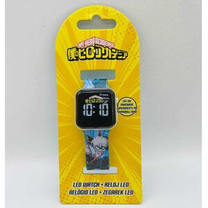 Montre numérique affichage LED en caoutchouc My Hero Academia
