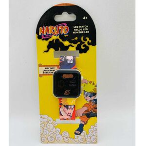 Montre numérique affichage LED en caoutchouc Naruto