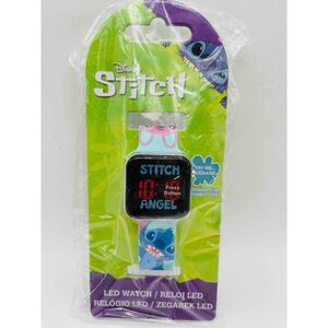 Montre numérique affichage LED en caoutchouc Stitch