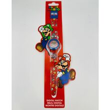 Montre digitale en plastique au design coloré et fun Super Mario