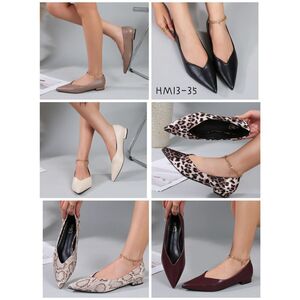 Grossiste de ballerines plates avec un bout pointu et un petit