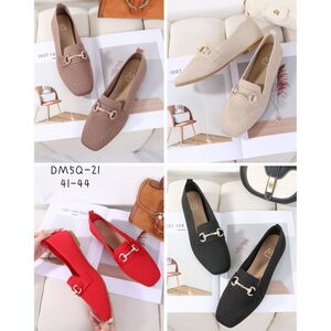 Mocassins en maille ajourée avec motif et un mors doré grande taille 41-44