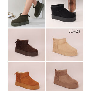 Bottine plateforme en simili avec fourrure à l'intérieur taille 36-41