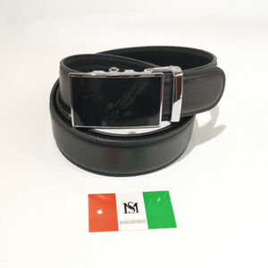 Ceinture automatique en cuir de vachette à boucle aigle en plein vol