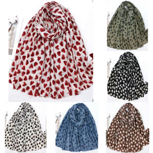 Écharpe automne à imprimée  cœur abstraits - 3 pièces