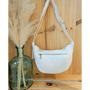 Sac en polyester avec zip sur l'avant et bandoulière réglable