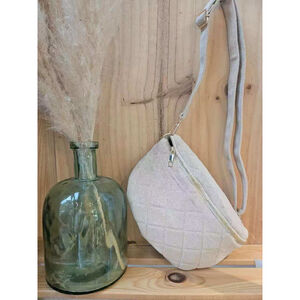 Sac banane en polyester avec matelassage motif en losange