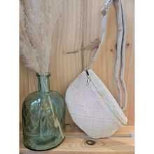 Sac banane en polyester avec matelassage motif en losange