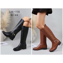 Bottes dotées de panneaux en élastiques et boucle dorée grande taille 41-44
