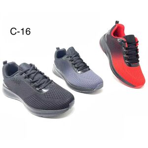 Baskets homme en maille à lacets avec un design athlétique taille 40 à 45