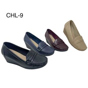 Mocassins femmes à talon compensé 5 cm avec un détail de mors taille 36 à 41