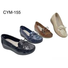 Mocassins à motif texturé imitant la peau de serpent avec un nœud décoratif taille 36 à 41