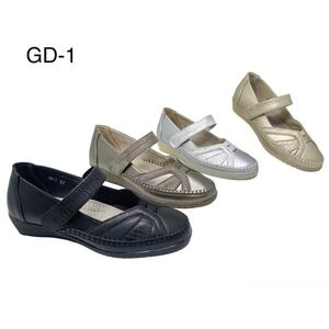 Mocassins à motif de tressage sur le dessus avec bride velcro taille 36 à 41