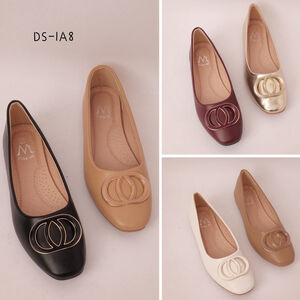 Ballerines plates avec décor de boucle sur le dessus taille 36-41