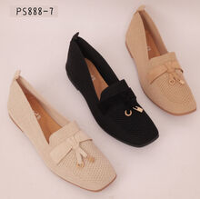 Ballerines plates en maille ajourée à détails métalliques taille 36-41