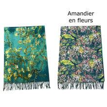 Écharpe réversible de Vincent Van Gogh "Amandier en fleurs"