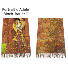 Écharpe réversible de Klimt "Portrait d'Adele Bloch-Bauer I"& Champs de blé