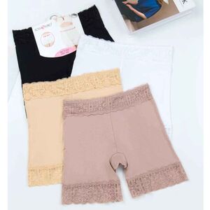 Shorts sculptants pour femme sans coutures avec dentelle