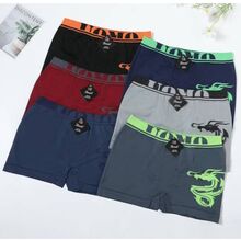 Boxer homme à motif de dragon avec ceinture élastique logotée
